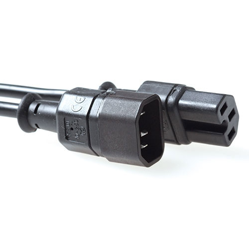 ACT AK5233 strömkablar Svart 1,2 m C14 coupler C15 coupler