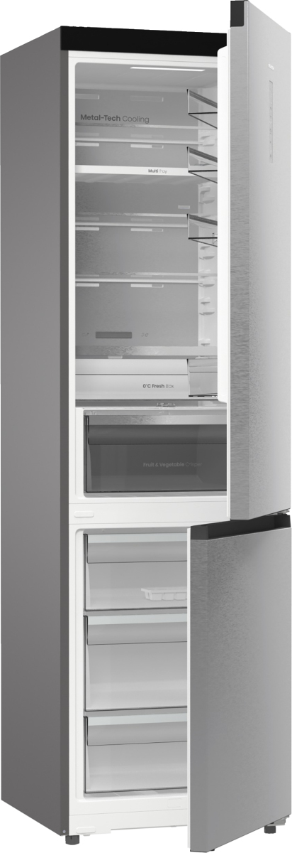 Hisense RB5P410SACA Fristående 413 l Grå, Rostfritt stål, Mörkgrå