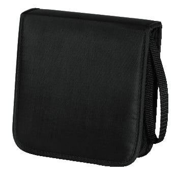 Hama CD Wallet Nylon 20, black 20 diske Sort