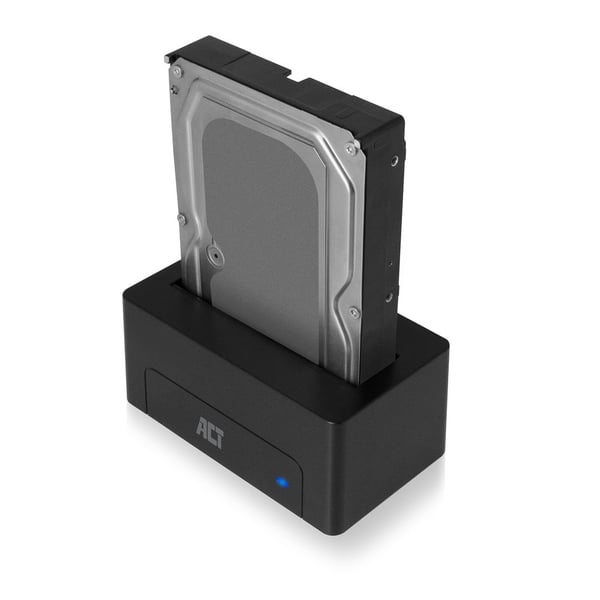 ACT AC1500 Dockningsstation för lagringsenhet USB 3.2 Gen 1 (3.1 Gen 1) Type-A Svart