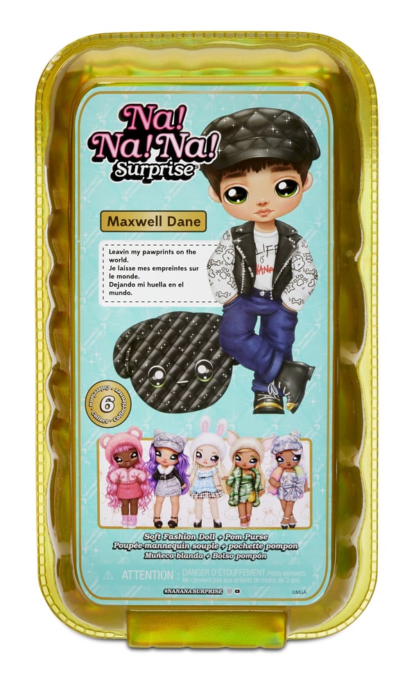 Na! Na! Na! Surprise 2-in-1 Pom Doll Glam Series - Maxwell Dane