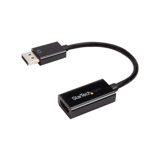 StarTech.com DisplayPort till HDMI 4K-konverterare – DisplayPort 1.2 till HDMI aktiv adapter för DP-kapabel stationär/bärbar dator – 4K @ 30 Hz