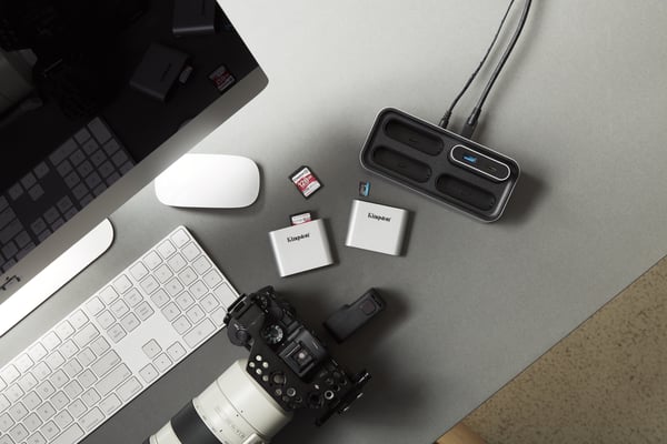 Kingston Technology USB 3.2 Gen 1 Workflow 5G, USB-A- ja USB-C-minikeskitin