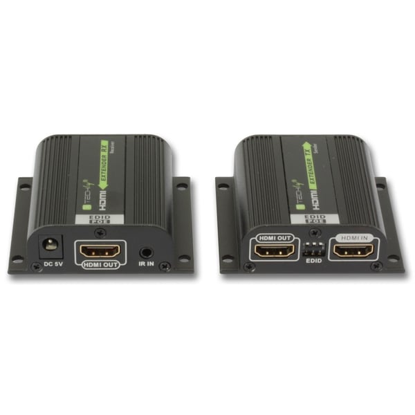 Techly IDATA EXT-E70POED AV-signaalin jatkaja AV-lähetin ja -vastaanotin Musta
