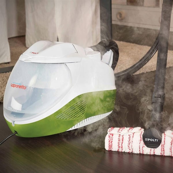 Polti Vaporetto Lecoaspira FAV80 Turbo Intelligence Sylinterillinen höyrypuhdistin 1,8 L 2450 W Vihreä, Valkoinen