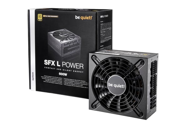 be quiet! SFX L Power virtalähdeyksikkö 600 W 20+4 pin ATX Musta