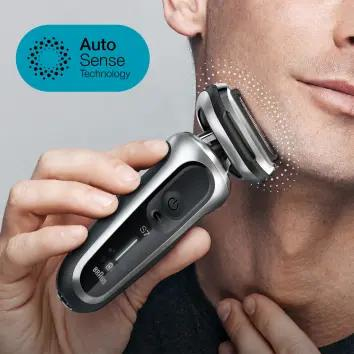 Braun Series 7 71-S7200cc Folie shaver Trimmer Sort, Sølv