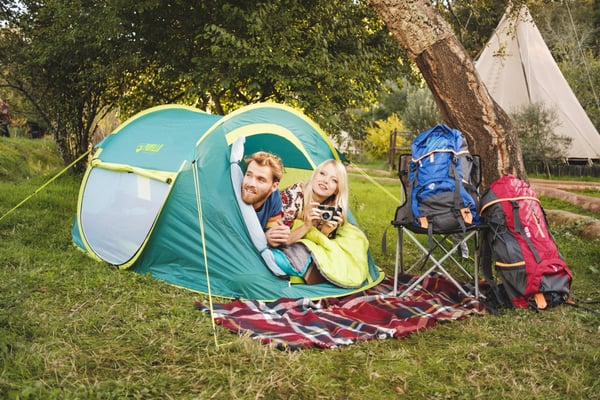 Bestway 68086 rygsæk telt Pop-up telt 2 person(er) Blå, Hvid, Gul
