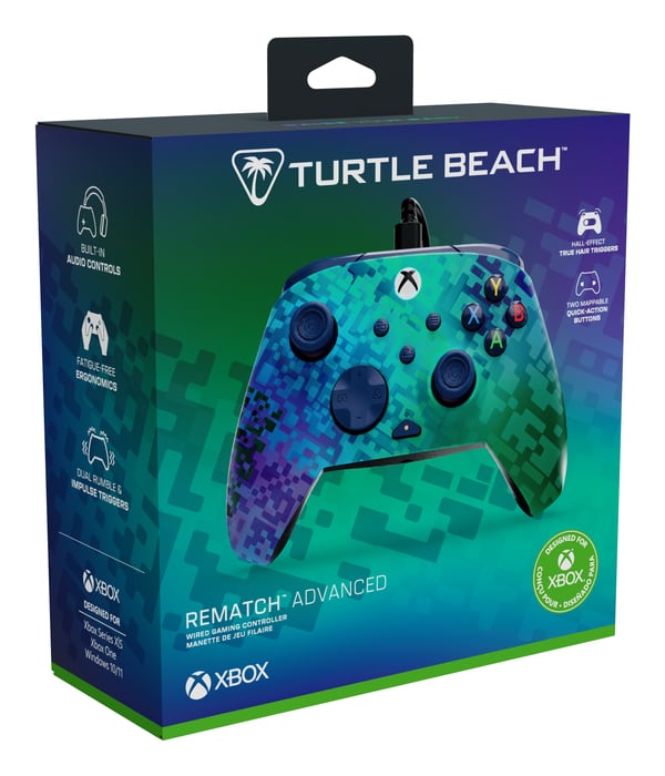 Turtle Beach Rematch Advanced Wired (2025) Flerfarvet USB Gamepad Analog PC, Xbox One, Xbox One S, Xbox One X, Xbox Series S, Xbox Series X