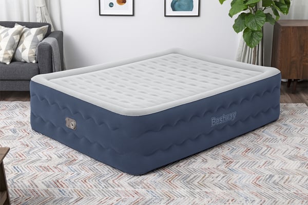 Bestway 6716P luftmadrass Dubbelmadrass Blå, Vit