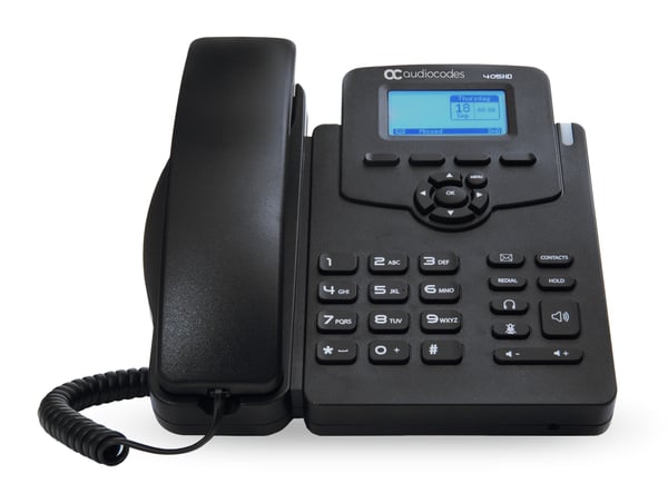 AudioCodes 405HD IP-telefoner Svart 2 linjer LCD