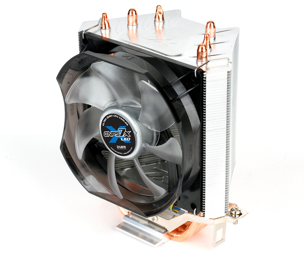 Zalman CNPS7X LED Tietokoneen jäähdytysjärjestelmä Suoritin Jäähdytin 9,2 cm Musta, Hopea