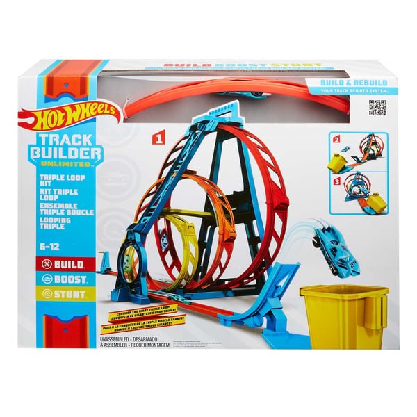 Hot Wheels Track Builder Unlimited Triple Loop Kit