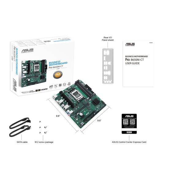 ASUS PRO B650M-CT-CSM AMD B650 AM5-sockel micro ATX