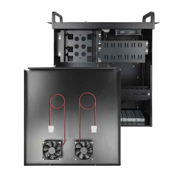 TooQ RACK-406N-USB3 stativ 4U Vægmonteret stativ Sort