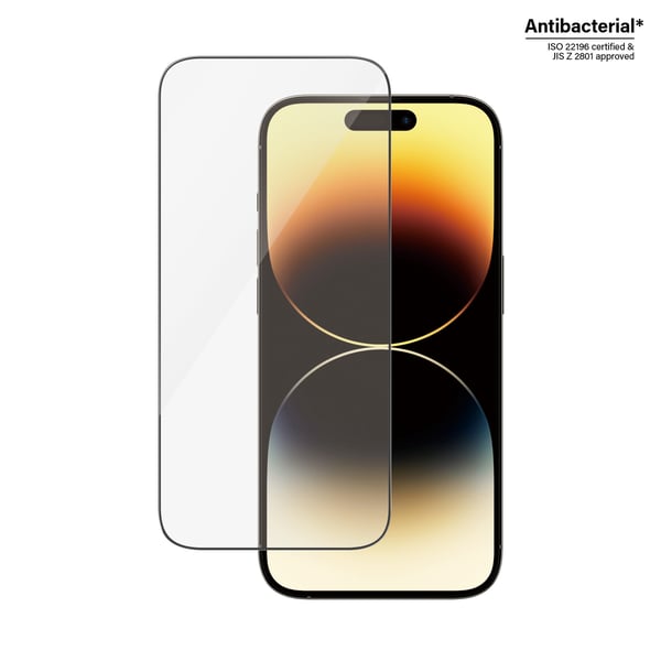 PanzerGlass ® Skærmbeskyttelse iPhone 14 Pro | Ultra-Wide Fit m. EasyAligner