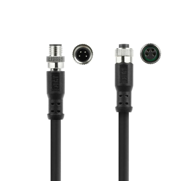 ACT SC3101 sensor- & aktuatorkabel 1,5 m M8 Sort