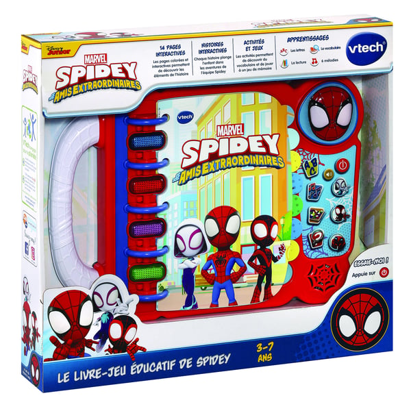 VTech Jouets Electroniques Educatifs LE LIVRE-JEU EDUCATIF DE SPIDEY