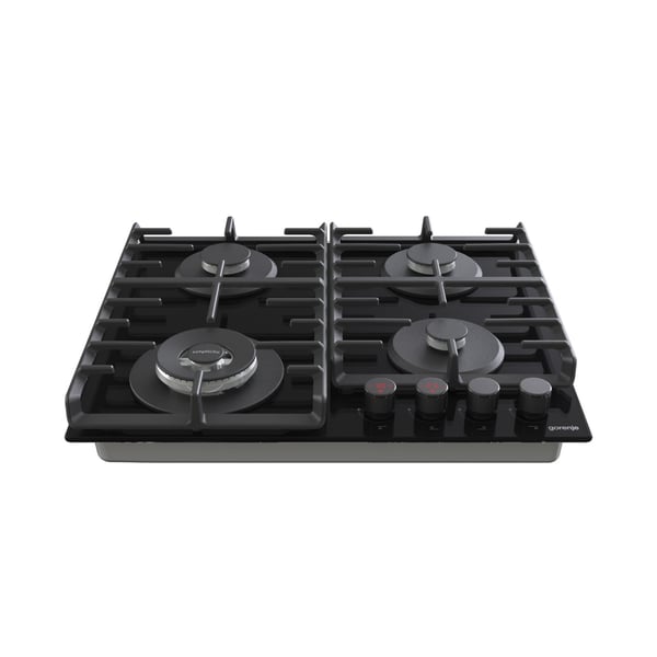 Gorenje GKTW642SYB kogeplade Sort Indbygget 60 cm Gaskomfur 4 zone(s)