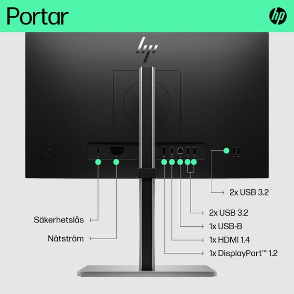 HP E-Series E22 G5 FHD-skärm