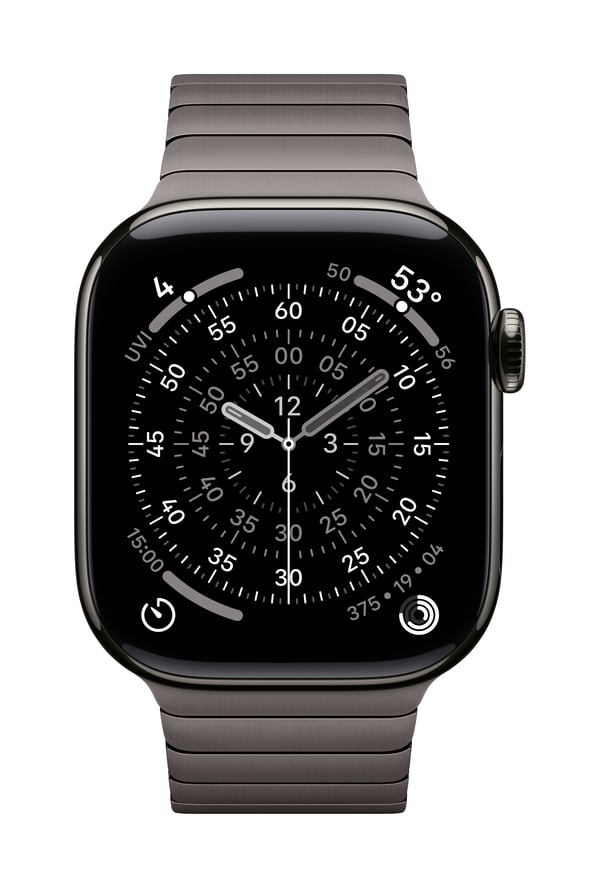 Apple MXMD3ZM/A smarta bärbart tillbehör Band Grå Rostfritt stål