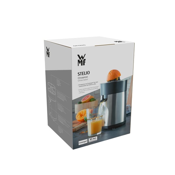 WMF Stelio 04.1603.0012 elektrisk citruspress 85 W Svart, Metallisk