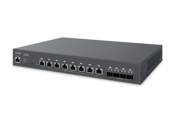 EnGenius ECS2512 netværksswitch Administreret L2+ 2.5G Ethernet (100/1000/2500) Sort