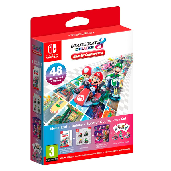 Nintendo Mario Kart 8 Deluxe – Booster Course Pass Nedladdningsbart innehåll (DLC) till videospel Nintendo Switch Tyska, Nederländska, Engelska, Spanska, Franska, Italienska, Japanska, Portugisiska, Ryska