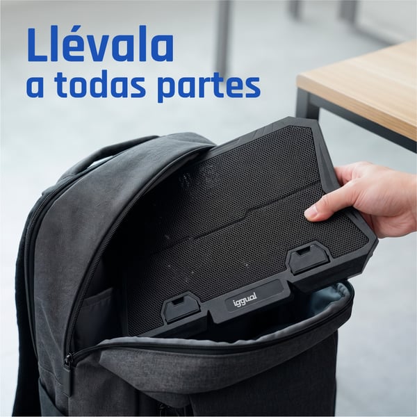 iggual RP6V17 Kannettavan tietokoneen teline Musta 43,2 cm (17")