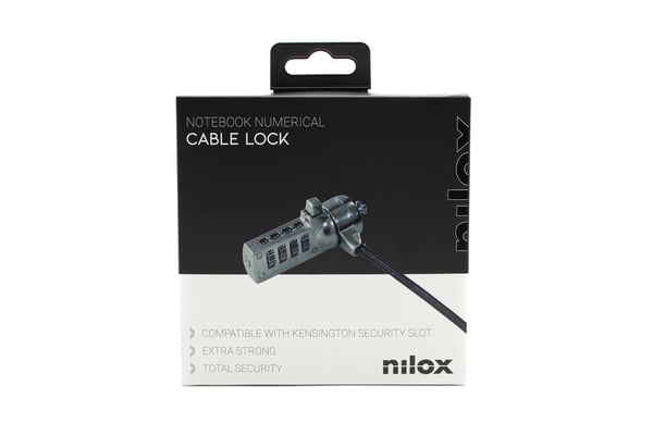 Nilox NXSC002 kabellås Svart 1,8 m