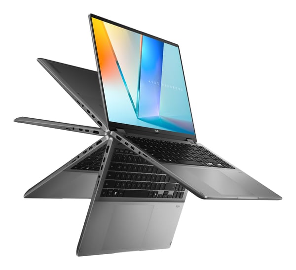ASUS Vivobook 16 Flip TP3607SA-SI099W Copilot+ PC Intel Core Ultra 7 258V Hybridi (2-in-1) 40,6 cm (16") Kosketusnäyttö WUXGA 32 GB LPDDR5x-SDRAM 1 TB SSD Wi-Fi 7 (802.11be) Windows 11 Home Musta, Harmaa QWERTY Hollanti