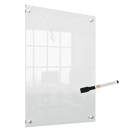 Nobo Transparent Akryl Mini Whiteboard Väggmonterad 60x45 cm