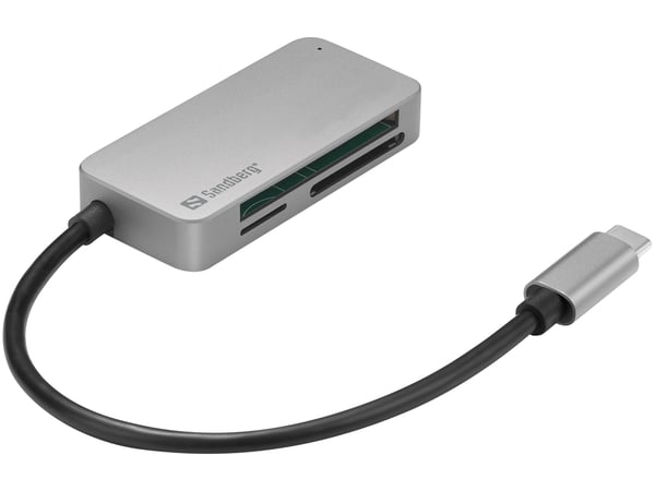 Sandberg 136-38 kortinlukija USB 3.2 Gen 1 (3.1 Gen 1) Type-C Musta