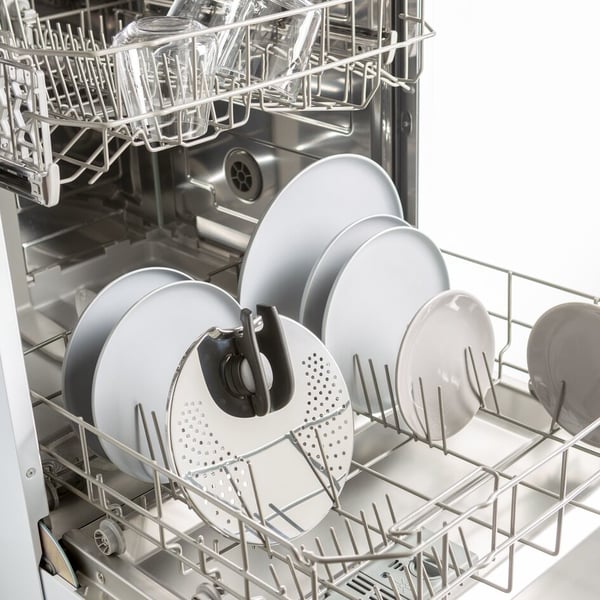 Tefal Ingenio L9829402 låg Rund Sort, Rustfrit stål