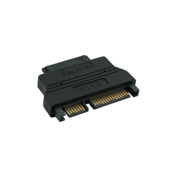 InLine 29611 kabel kønsskifter SATA female 22-pin (7+15) Slimline SATA Sort