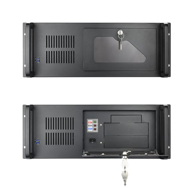 TooQ RACK-406N-USB3 stativ 4U Vægmonteret stativ Sort