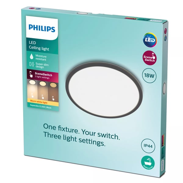 Philips Funktionel Super Slim loftslampe 18 W