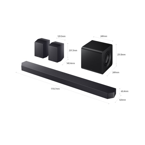Samsung HW-Q930H/XC soundbar-kaiutin Musta 9.1.4 kanavaa 580 W
