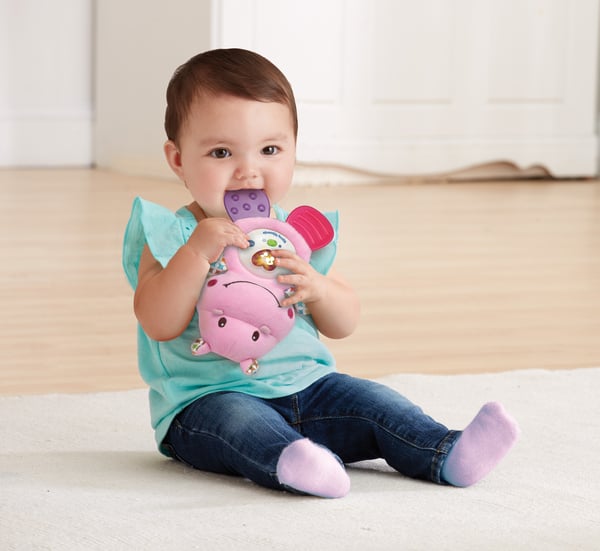 VTech Bijtring Nijlpaardje roze