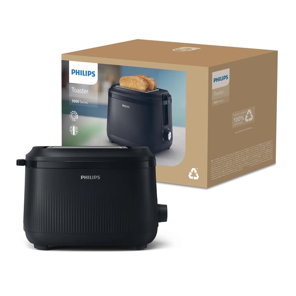 Philips 3000 series HD2511/90 brødrister 8 2 skive(r) 830 W Sort