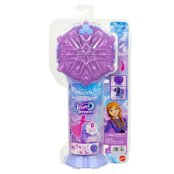 Disney Frozen Disney Frost Jewel Reveal Anna-skøjteløberdukke med 8 overraskelser, inkl. smykkeskrin og tilbehør