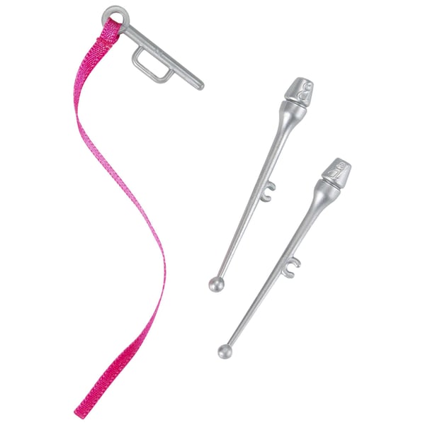 Barbie Rytminen voimistelija - , vaaleahiuksinen nukke (n 30 cm), jumppapuku ja välineet