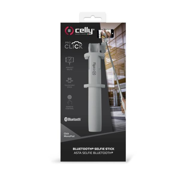 Celly Click Monopod selfiepinne Smartphone Vit