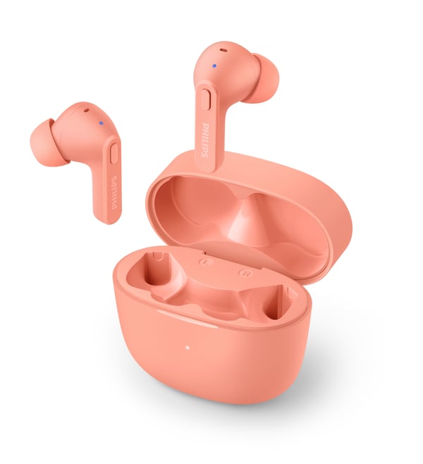 Philips 2000 series TAT2206PK/00 hovedtelefoner/headset True Wireless Stereo (TWS) I ørerne Opkald/musik Bluetooth Lyserød