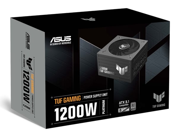 ASUS TUF-GAMING-1200P enhed til strømforsyning 1200 W 20+4 pin ATX ATX Sort