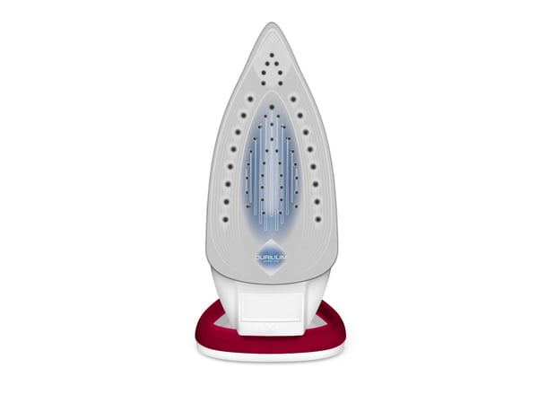 Tefal EasyGliss Plus FV5717 Torr & Ångstrykjärn Durilium stryksula 2400 W Röd, Vit