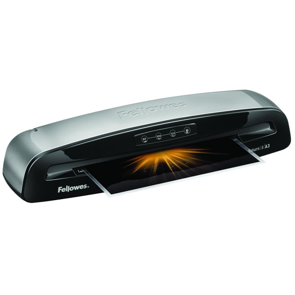 Fellowes Saturn 3i Varm/kall lamineringsmaskin 300 mm/min Svart, Silver