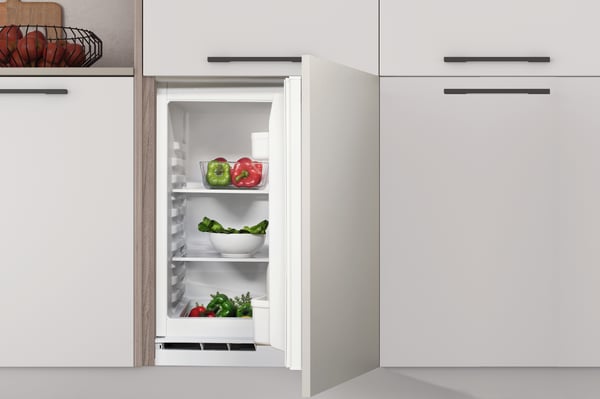 Indesit INBUL021 jääkaappi Kiinteä 144 L Harmaa