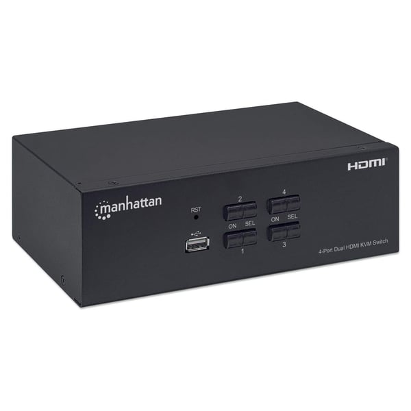 Manhattan 153539 KVM-kytkin Musta