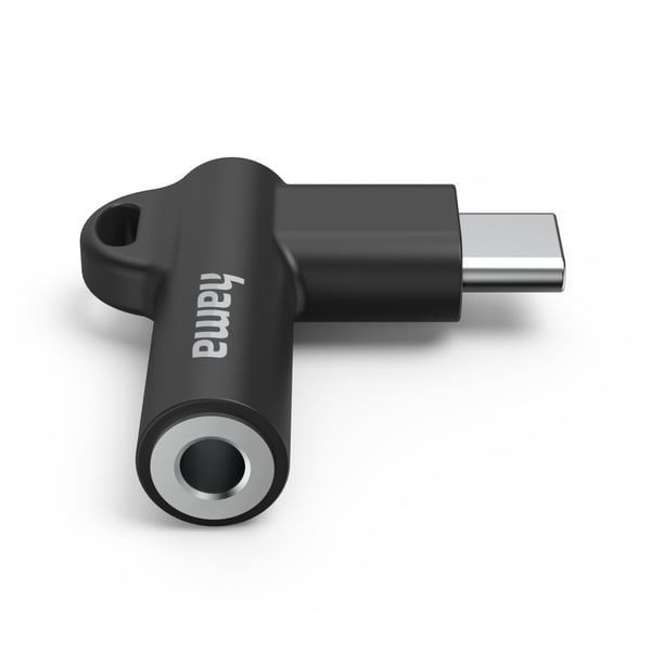Hama 00201701 kabelomvandlare (hane/hona) USB-C 3.5mm Svart